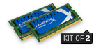 SO-DIMM -  4GB Kit*(2x2GB) -  DDR2 800MT/s  CL5 SODIMM