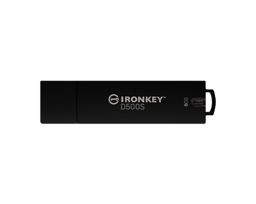 Kingston IronKey D500S USB 3.2 Gen 1 Encrypted Flash Drive - 8GB
