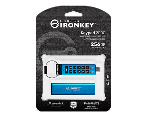 Kingston IronKey Keypad 200 Series Encrypted USB Flash Drive