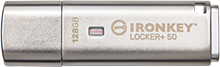 128GB IronKey Locker Plus 50 AES-256 FIPS 197 USBtoCloud