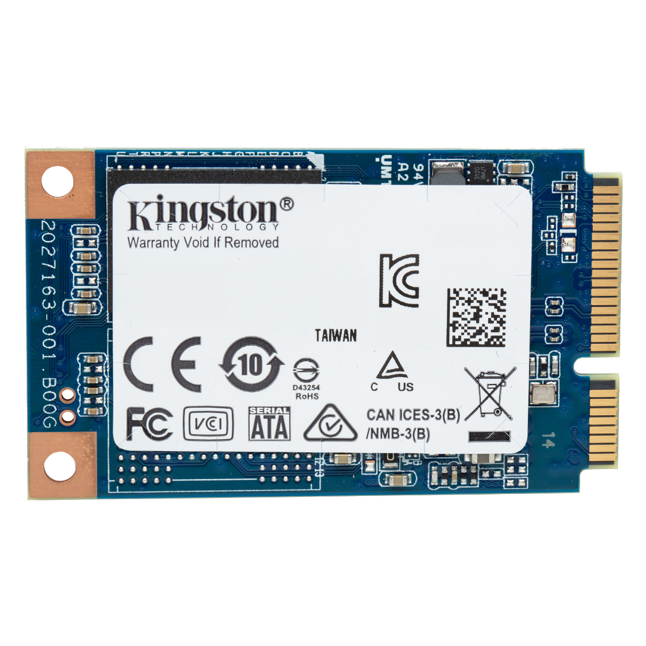 SSD-накопители mSATA Industrial для проектировщиков и сборщиков систем-  Kingston Technology