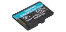 512GB microSDXC Canvas Go Plus 170R A2 U3 V30 Single Pack w/o ADP