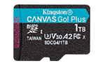 1TB microSDXC Canvas Go Plus Gen4 200R A2 U3 Single Pack w/o ADP