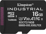 16GB microSDHC Industrial C10 A1 pSLC Card Single Pack w/o Adapter