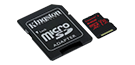 64GB microSDXC Canvas React  100R/80W U3 UHS-I V30 A1 Card + SD Adptr