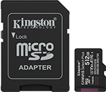 512GB microSDXC Canvas Select Plus Gen3 150MB/s A1 Card + Adapter