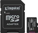 64GB microSDXC Canvas Select Plus Gen3 100MB/s A1 Card + Adapter