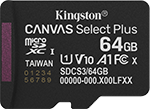 64GB micSDXC Canvas Select Plus Gen3 100R A1 Single Pack w/o ADP