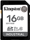 16GB SDHC Industrial -40C to 85C C10 UHS-I U3 V30 A1 pSLC