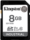 8GB SDHC Industrial -40C to 85C C10 UHS-I U3 V30 A1 pSLC