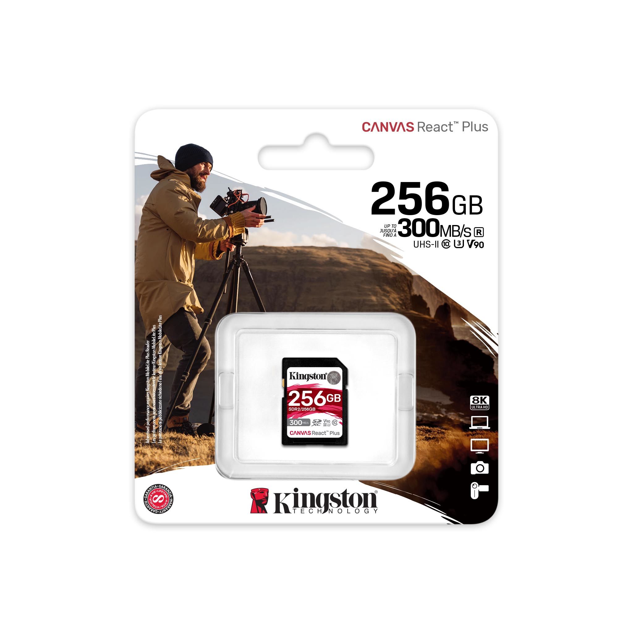 Canvas React Plus Class 10 SD カード – UHS-II、U3、V90 - 32GB