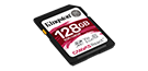 128GB SDXC Canvas React 100R/80W CL10 UHS-I U3 V30 A1