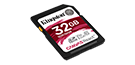 32GB SDHC Canvas React 100R/70W CL10 UHS-I U3 V30 A1