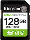 128GB SDXC Canvas Select Plus Gen3 150MB/s C10 UHS-I U1 V10