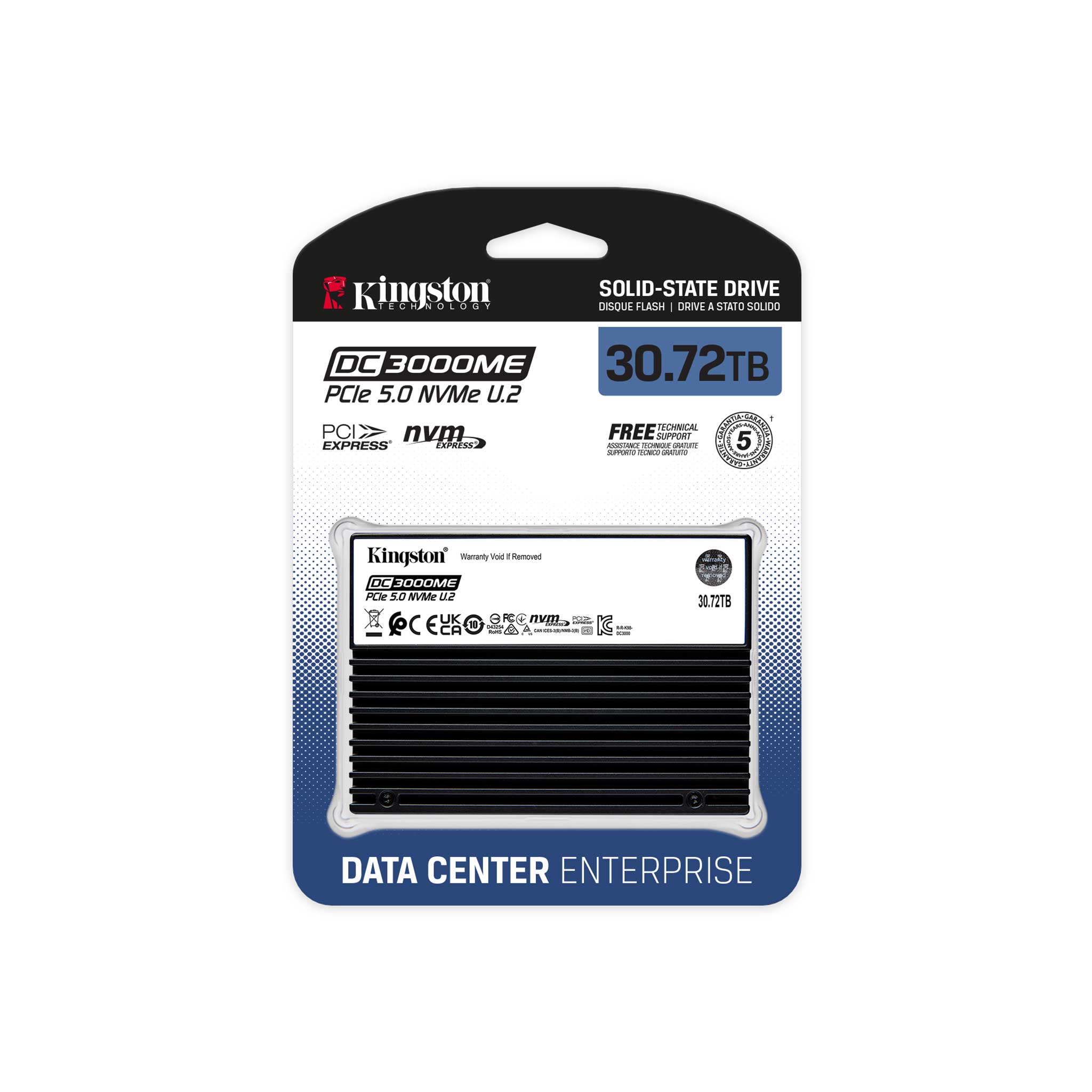 Kingston DC3000ME: una SSD NVMe U.2 Gen5 de 30,72 TB