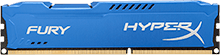 HyperX FURY Memory Blue        -  8GB Module -  DDR3 1333MT/s  CL9 DIMM
