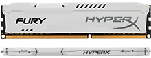HyperX FURY Memory White       -  16GB Kit*(2x8GB) -  DDR3 1866MT/s  CL10 DIMM