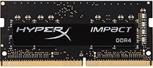 HyperX Impact SODIMM           -  8GB Module -  DDR4 2400MT/s  CL14 SODIMM