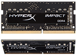 HyperX Impact SODIMM           -  16GB Kit*(2x8GB) -  DDR4 2666MT/s  CL15 SODIMM