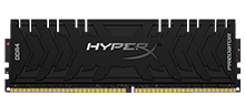HyperX Predator Memory Black   -  8GB Module -  DDR4 3600MT/s XMP CL17 DIMM