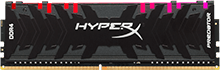 HyperX Predator Memory RGB     -  32GB Module -  DDR4 3000MHz Intel XMP CL16 DIMM