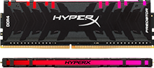 HyperX Predator Memory RGB     -  64GB Kit*(2x32GB) -  DDR4 3000MT/s Intel XMP CL16 DIMM
