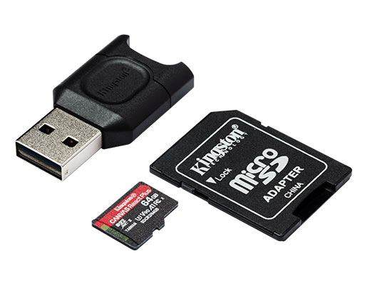 SanFlash Kingston 64GB React MicroSDXC for Gionee Marathon M5 Plus with SD Adapter 100MBs Works with Kingston 
