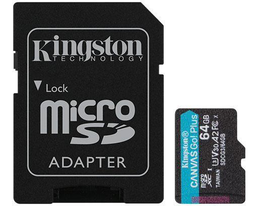 Kingston Kingston 512Go Canvas Go Plus microSDXC V30 Class10 Carte Mémoire TF 170MB/s 