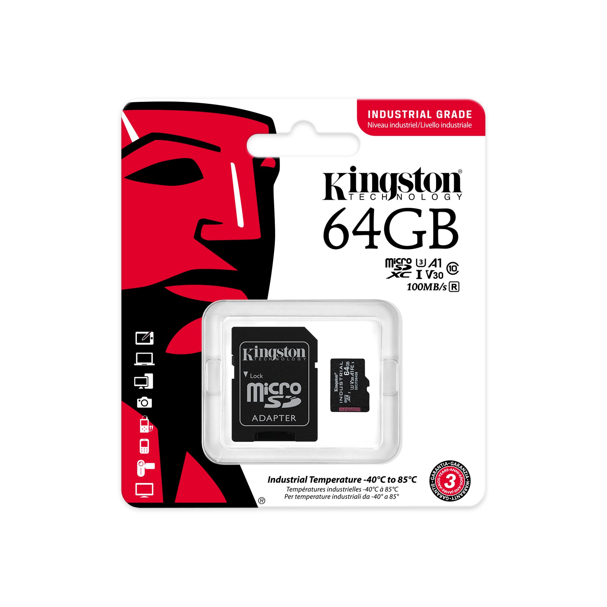 Memoria Micro SD 64GB Clase 10 UHS-I 100Mbs HP