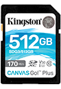 512GB SDXC Canvas Go Plus 170R C10 UHS-I U3 V30				
