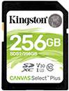 256GB SDXC Canvas Select Plus 100R C10 UHS-I U3 V30