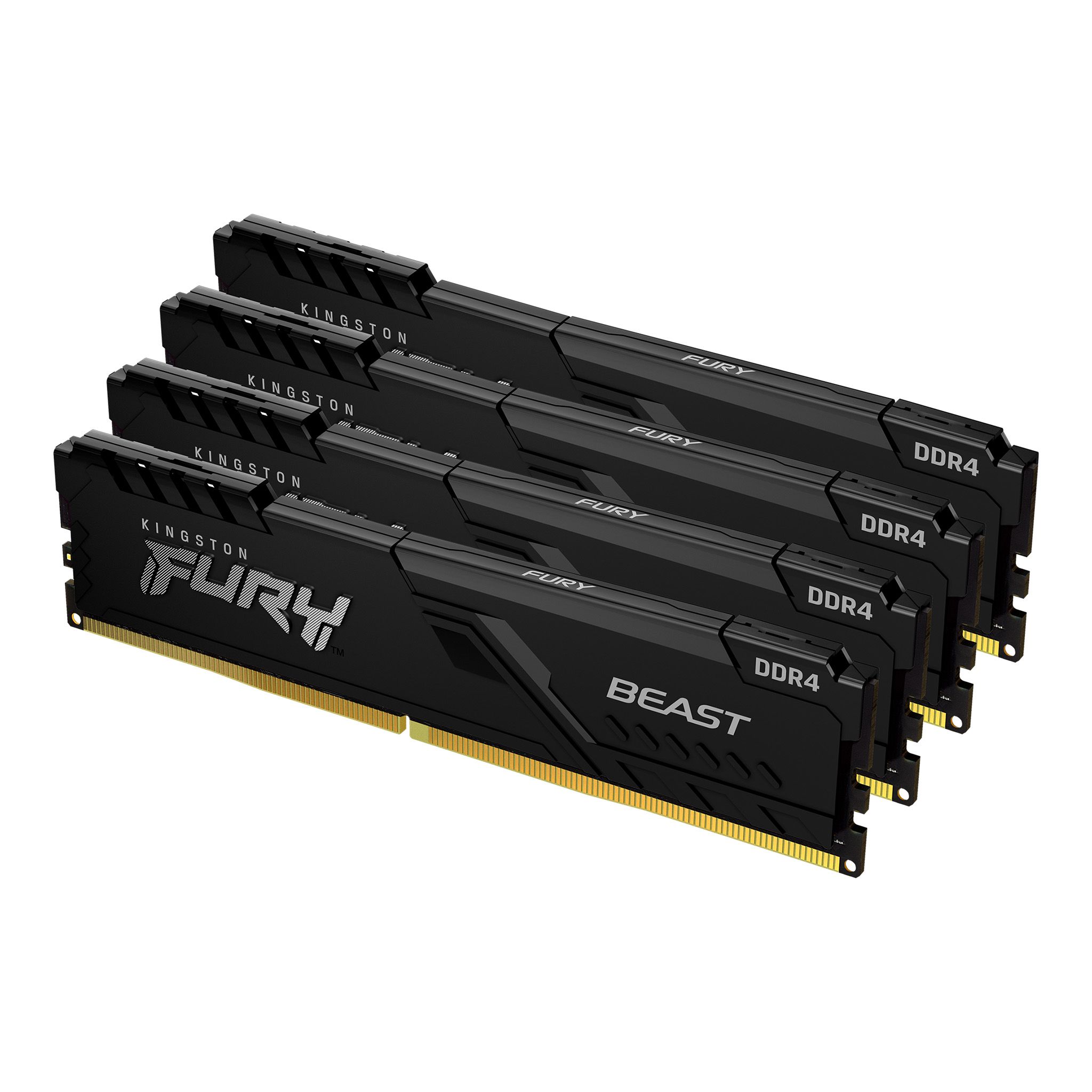 Kingston FURY™ Beast DDR4 記憶體– 4GB-128GB 2666MT/s-3733MT/s 