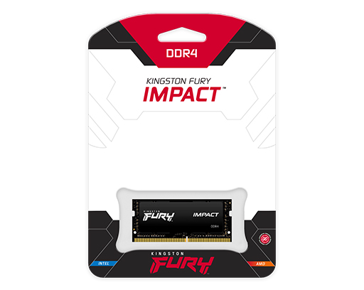Kingston FURY™ Impact DDR4 SODIMM メモリ – 8GB～64GB 2666MT/s