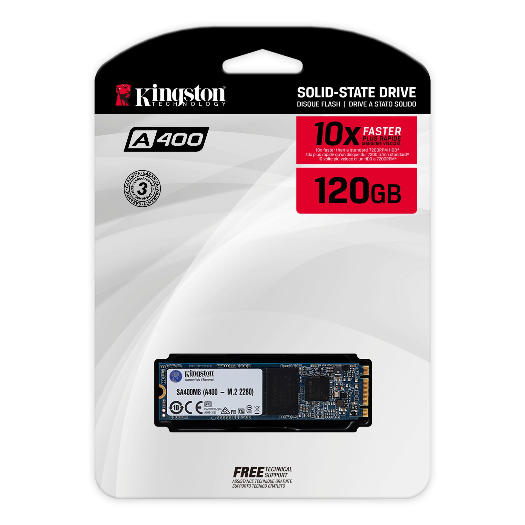A400 Solid State Drive – 120GB～1.92TB - Kingston Technology