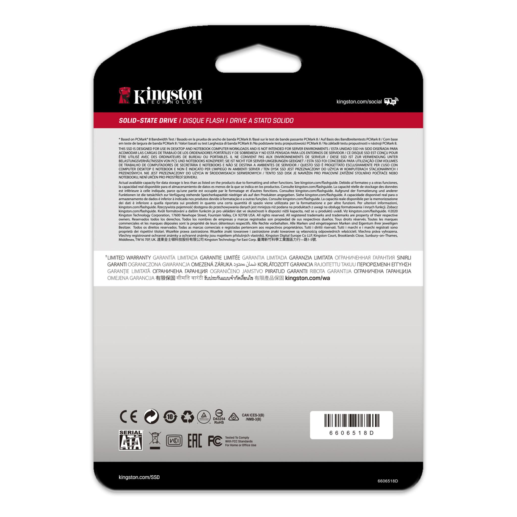 Altitude Swimming pool Unmanned A400 Solid State Drive – 120GB–1.92TB - Kingston Technology