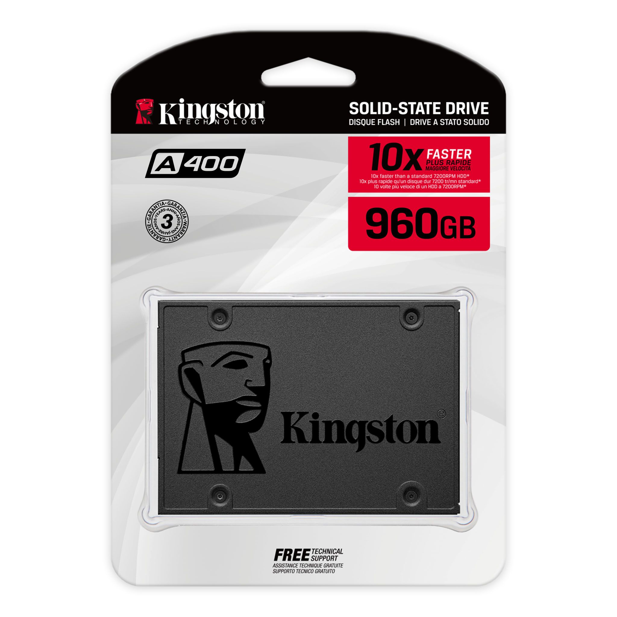 Unidad de estado sólido A400 120 GB–1,92 - Kingston Technology
