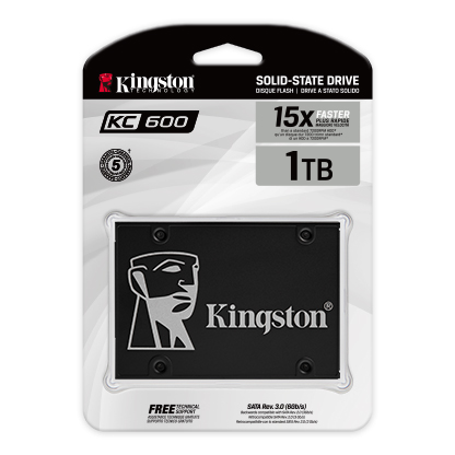 1 TB SATA Kingston SSD NOW kc600 1024 GB 