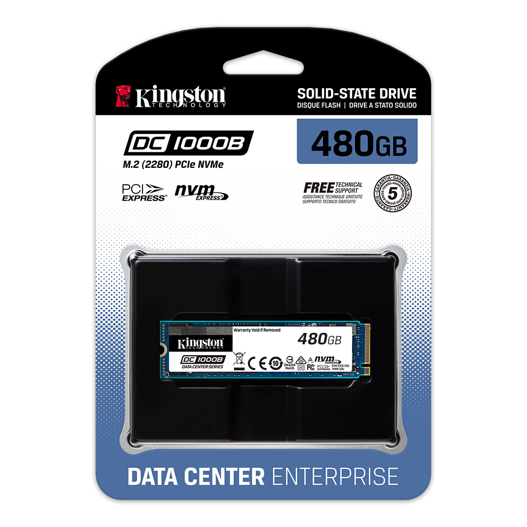 Data Center DC1000B – Unidad de arranque de servidores (SSD) NVMe M.2 – 240 GB y 480 GB - Kingston