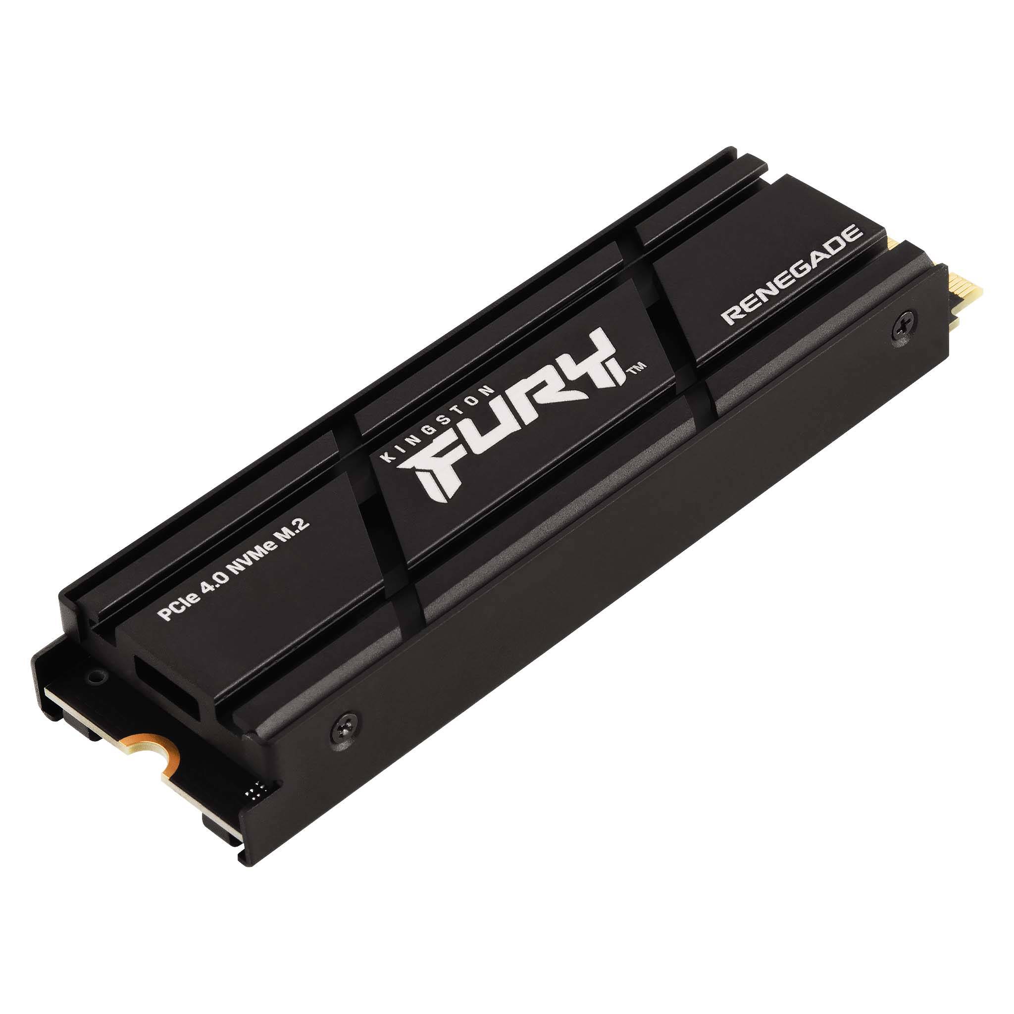 Kingston fury renegade | 4tb | pcie 4. 0 nvme | 7300/7000 mb/s | hladilnik | ps5 združljiv ssd disk 2 Kingston fury renegade m. 2 ssd z integriranim aluminijastim hladilnikom