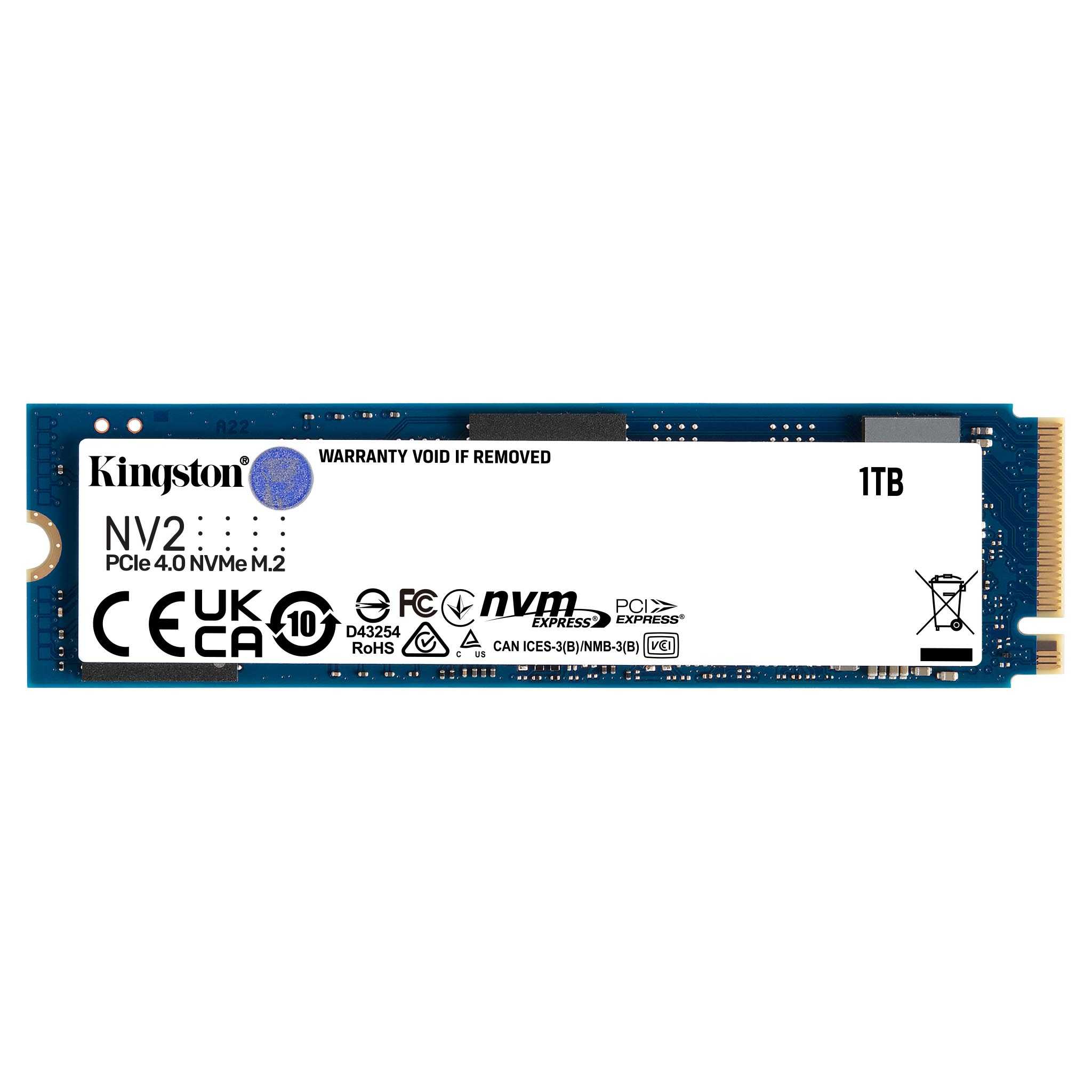 Disco SSD Kingston Technology NV2 1TB PCIe 4.0 NVMe M.2 - Versus