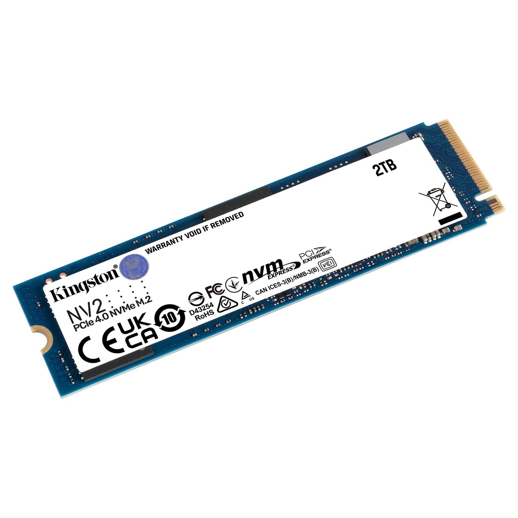 Resten Prevail Nøgle NV2 PCIe 4.0 NVMe SSD 250GB – 4TB - Kingston Technology