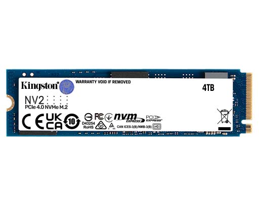 NV2 PCIe NVMe SSD 250GB – 4TB - Kingston Technology