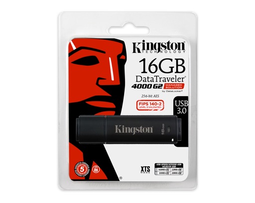 Encrypted USB 3.0 Flash drive 8GB–64GB - Kingston Technology