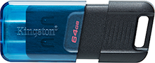 64GB DataTraveler 80 M 200MB/s USB-C 3.2 Gen 1