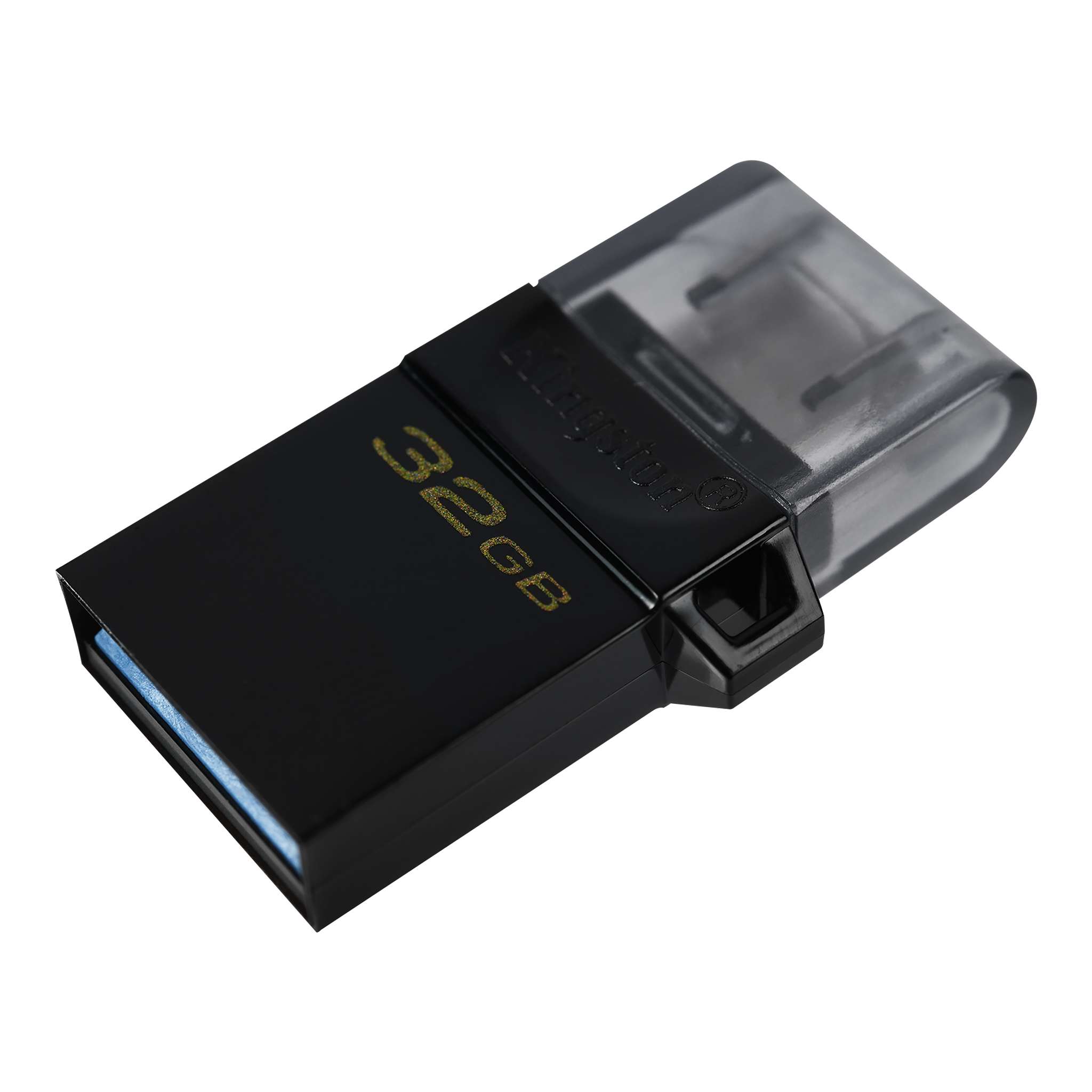 Kingston DT MicroDuo OTG 3.0 32GB 32G USB Flash Drive Micro Mobile Android Black 