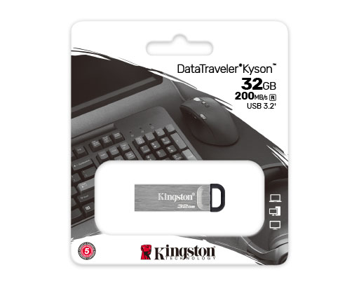 256GB-con Elegante Carcasa metálica sin capuchón Kingston DataTraveler Kyson Unidad Flash USB3.2