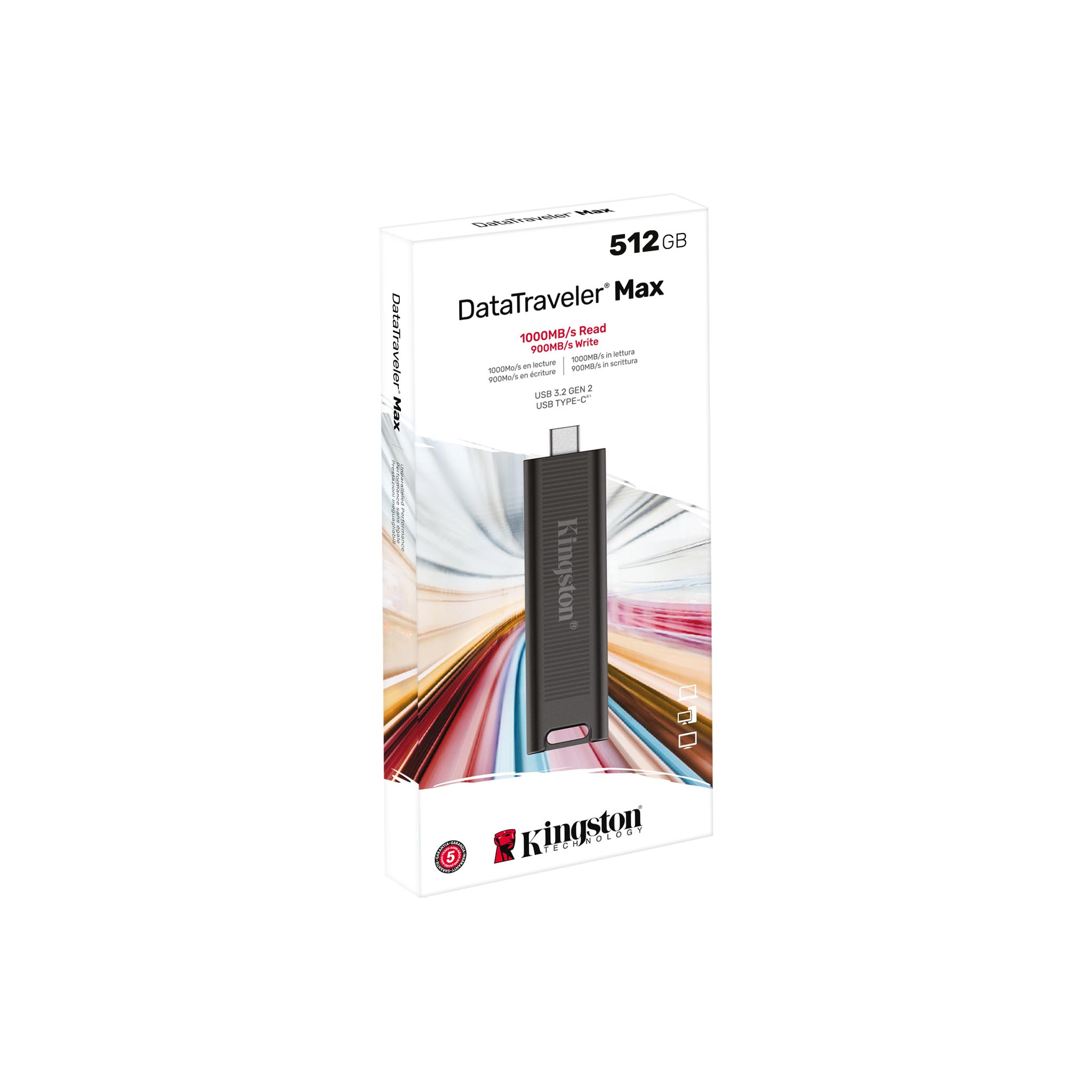 DataTraveler Max - USB 3.2 Gen 2 USB-C, USB-A Series Flash Drives Kingston Technology
