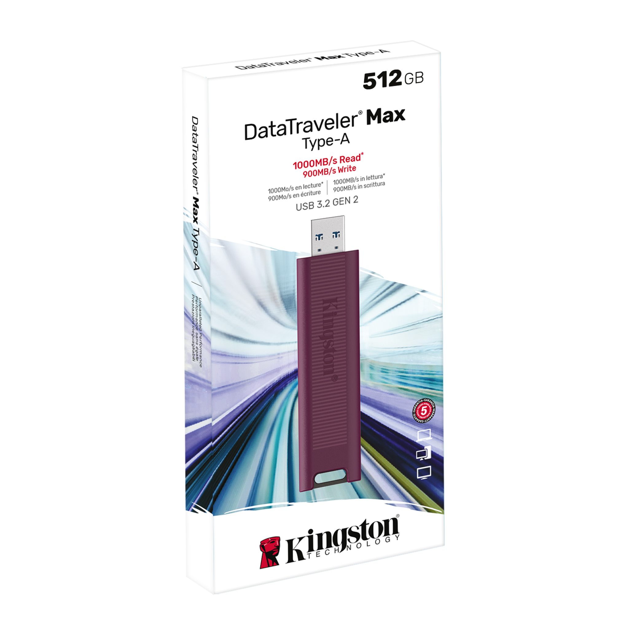 DataTraveler Max - Clés USB 3.2 Gen 2 Séries USB-C, USB-A - Kingston  Technology