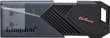 64GB Portable USB 3.2 Gen 1 DataTraveler Exodia Onyx