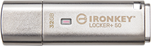 32GB IronKey Locker Plus 50 AES Encrypted, USBtoCloud